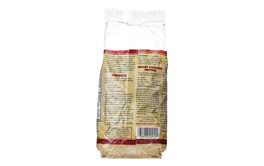 Bob's Red Mill Organic Whole Grain Amaranth   Pack  680 grams